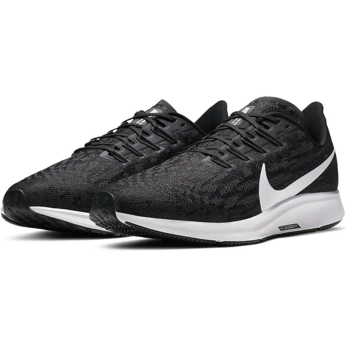 Nike Air Zoom Pegasus 36 4E Mens Running Shoes Blac White AQ2205-001 US Sz 8 - Black/White-Tnunder Grey, Manufacturer: Black/White-Tnunder Grey