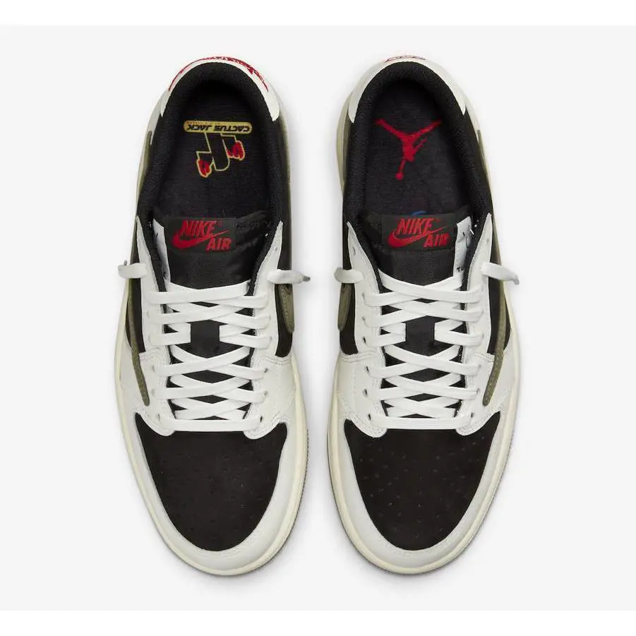 Nike shoes - Nike Women`s Air Jordan 1 Low Travis Scott - DZ4137-106 - White 2