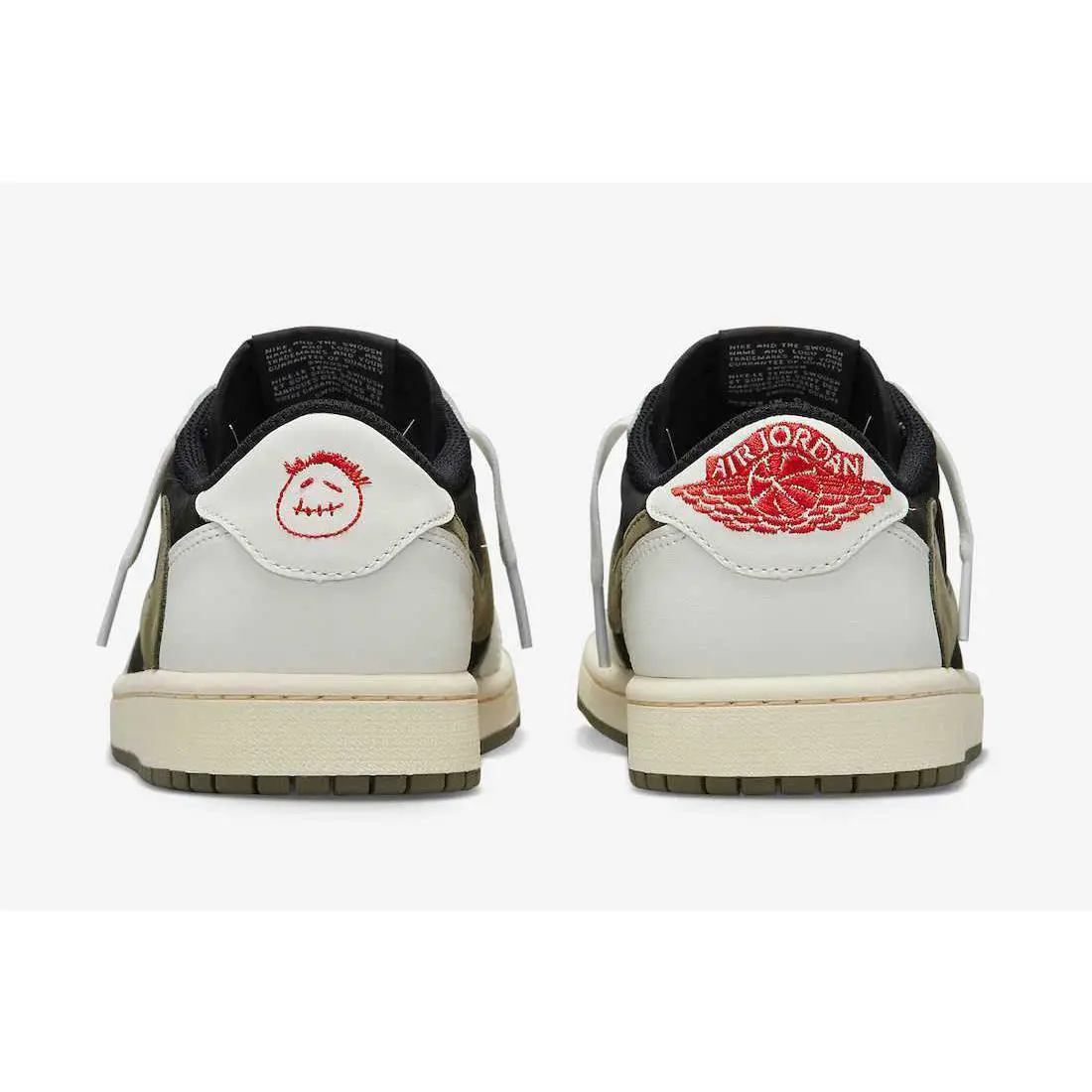 Nike shoes - Nike Women`s Air Jordan 1 Low Travis Scott - DZ4137-106 - White 3