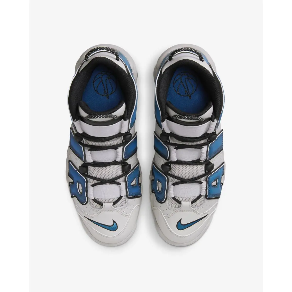Nike shoes - Nike Air More Uptempo `96 - FD5573 001 - Light Iron Ore/Black/White/Industrial Blue 2