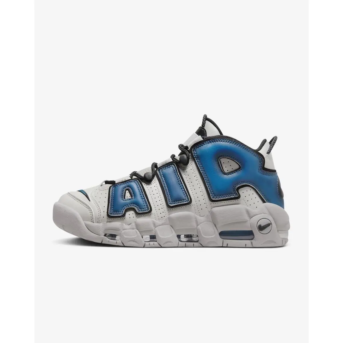 Nike shoes - Nike Air More Uptempo `96 - FD5573 001 - Light Iron Ore/Black/White/Industrial Blue 7