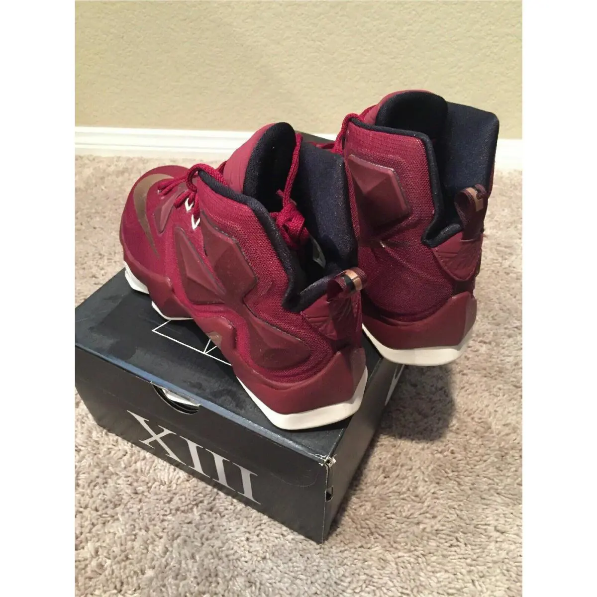 Nike shoes - Nike LeBron XIII - LeBron XIII - 807219-690 - Team Red / Metallic Red / Bronze / White 1