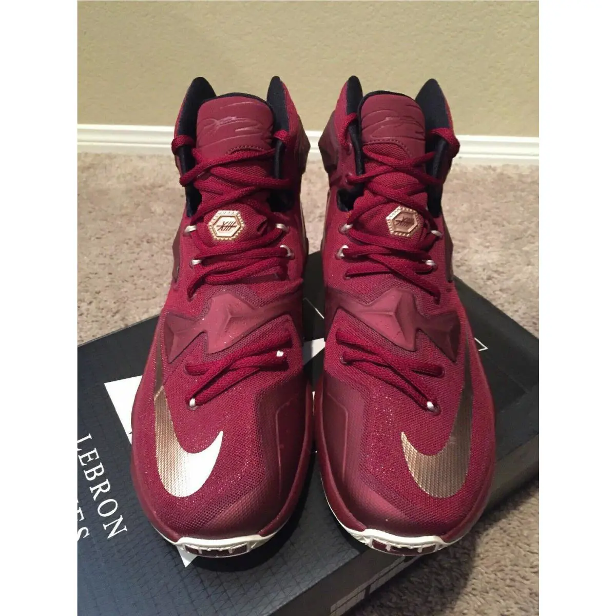 Nike shoes - Nike LeBron XIII - LeBron XIII - 807219-690 - Team Red / Metallic Red / Bronze / White 2