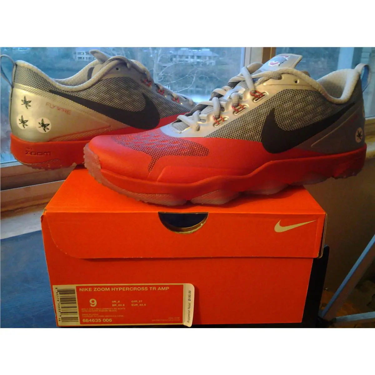 Nike Air Zoom Hypercross TR Amp Ohio State Osu Buckeyes 2014 Playoffs 684635 006