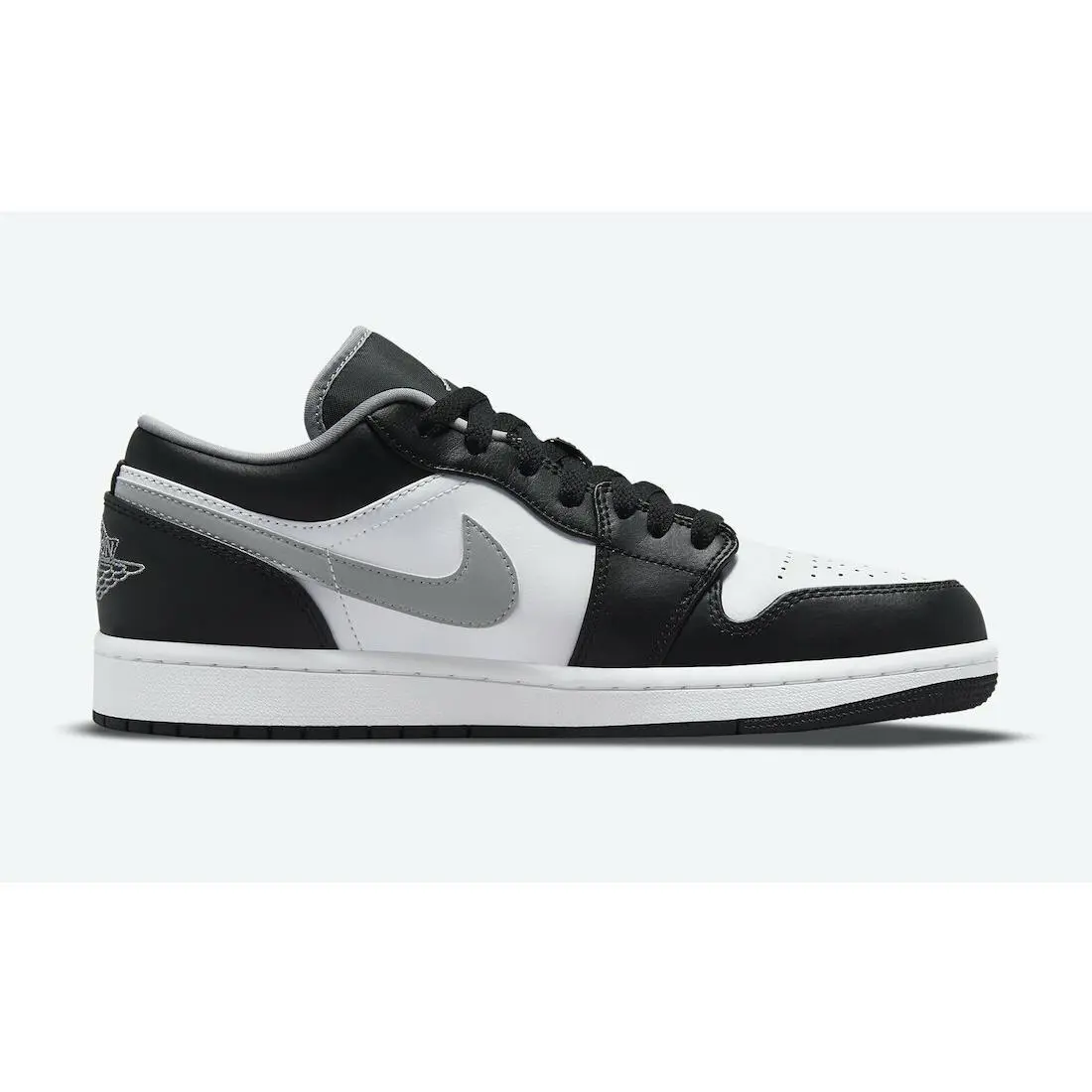 Nike shoes - Nike Men`s Air Jordan 1 Low - 553558 040 - Black/ Grey/ White 5