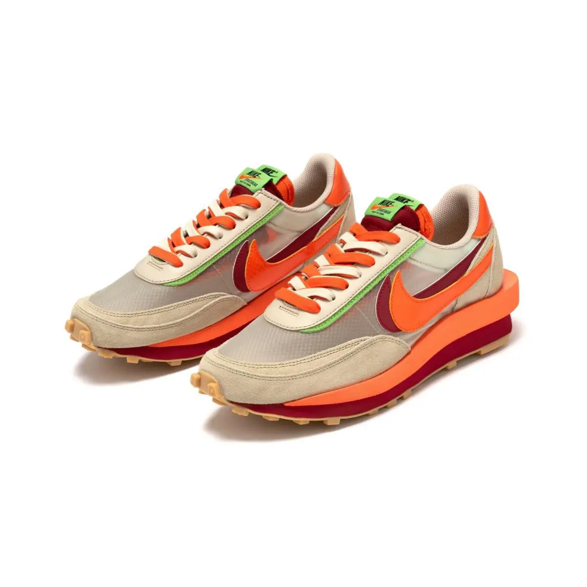 Nike shoes - Nike LD Waffle sacai CLOT Kiss of Death Net - DH1347-100 - Orange 0