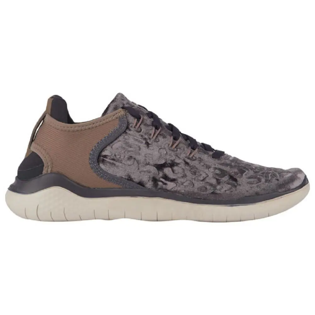 Nike Women`s Free RN 2018 Wild Velvet Shoes - Oil Grey/Mink Brown