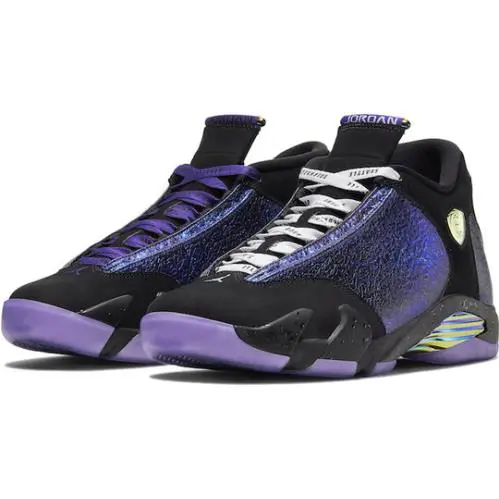 Nike shoes - Retro 14 - Retro - CV2470 001 - Black/Court Purple/Multi-Color/White 1