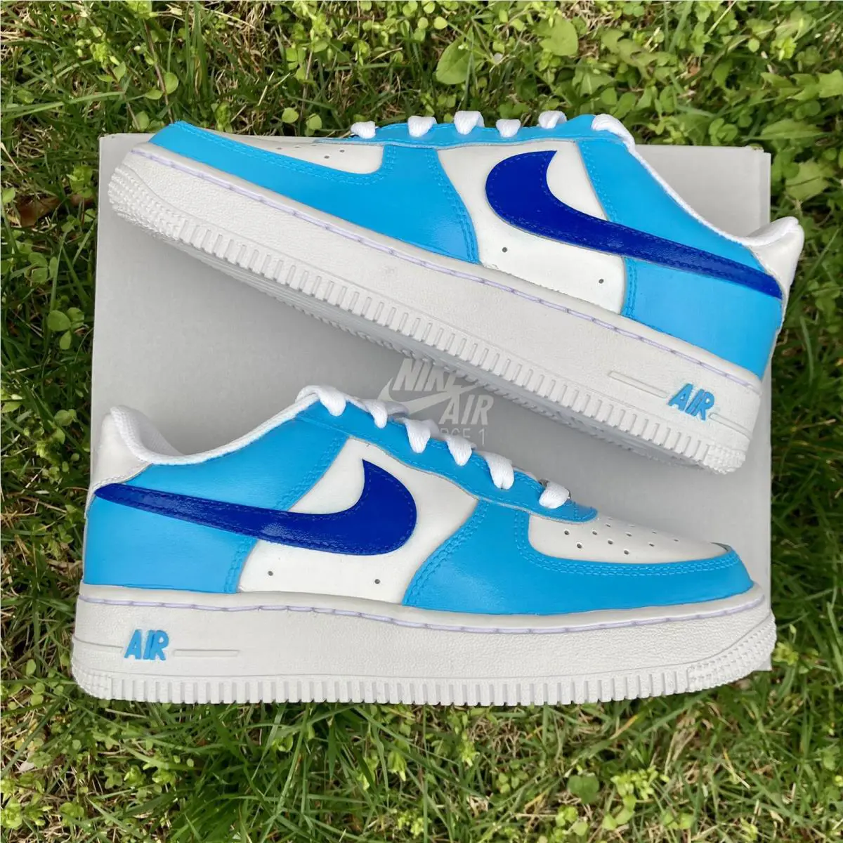 Nike shoes - Nike Air Force 1 - Air Force - DD8959-100 - Blue, Two Tone: Two Tone Blue Light Dark 5