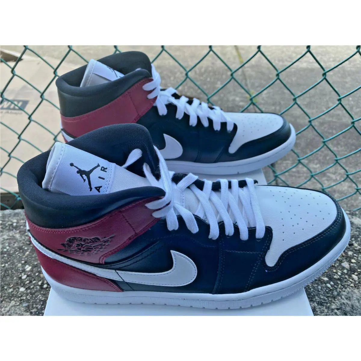 Nike shoes - Jordan 1 - (BLACK/WHITE/NOBLE RED 3