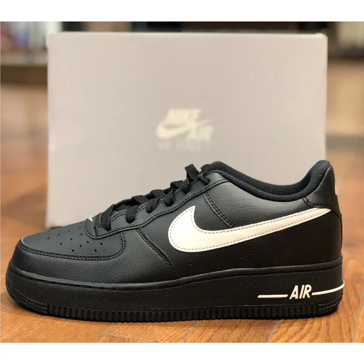 Nike shoes - Nike Air Force 1 GS - Black 6
