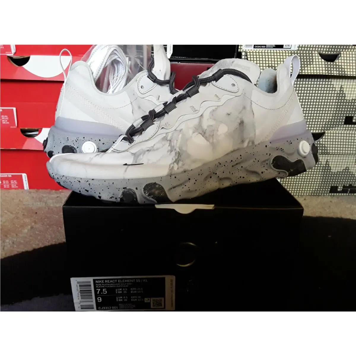 Nike shoes - Nike React Element - React Element - CJ3312 001 - Gray 0