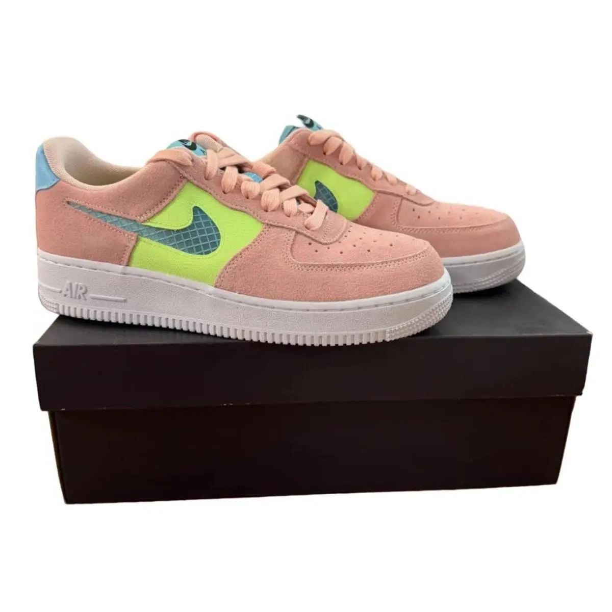 Nike shoes - Nike Air Force 1 - Air Force - CJ1647-600 - Washed Coral/Oracle Aqua 3