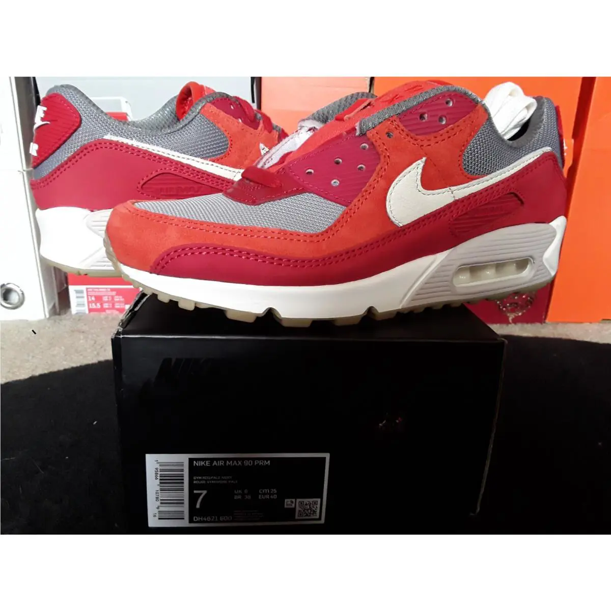 Nike shoes - Nike Air Max 90 Premium - DH4621 600 - Red 0