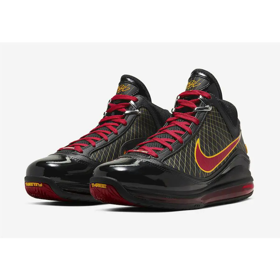 Nike shoes - Lebron 7 - Lebron - CU5646 001 - Black/Yellow/Red 1