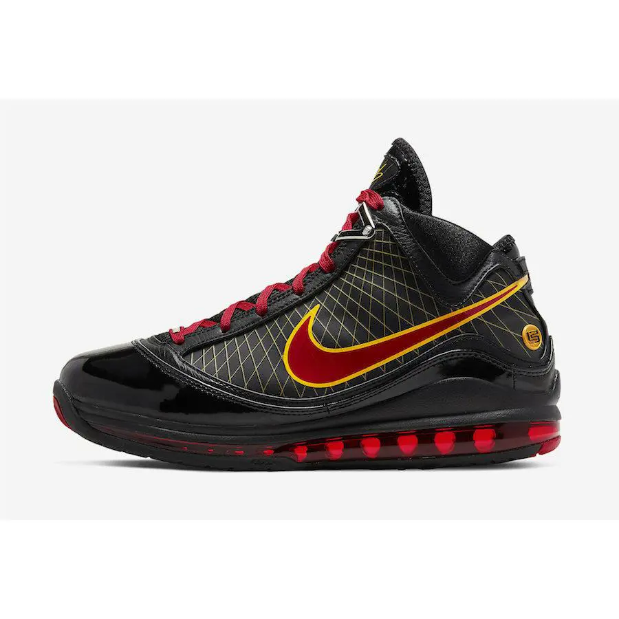 Nike shoes - Lebron 7 - Lebron - CU5646 001 - Black/Yellow/Red 3