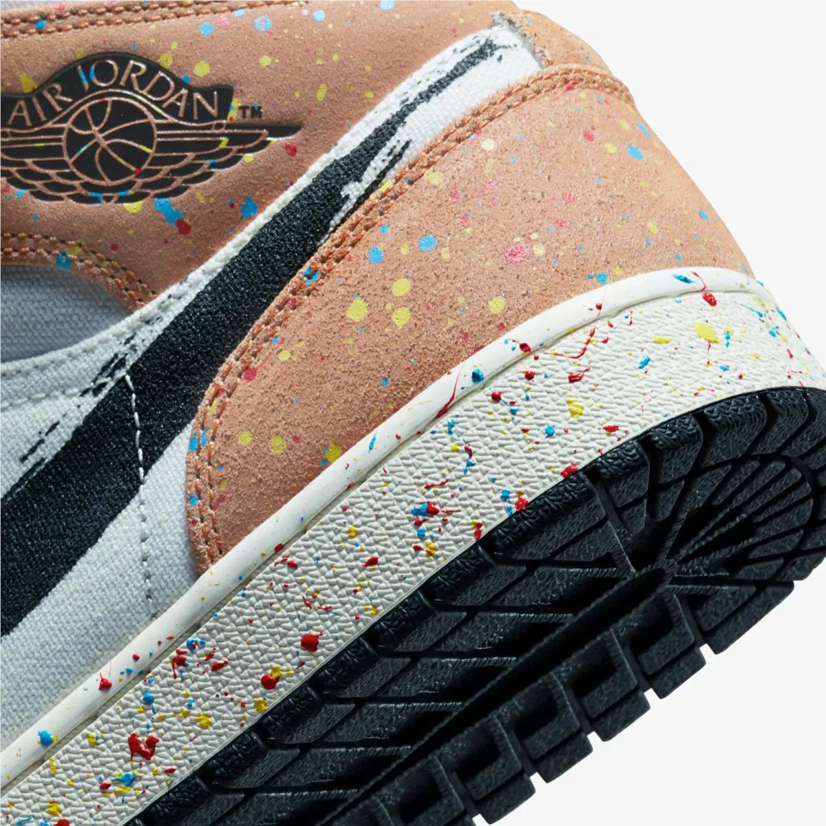 Nike shoes - Nike Air Jordan 1 Mid SE `Brushstroke` - DA8005-100 - Tan 6