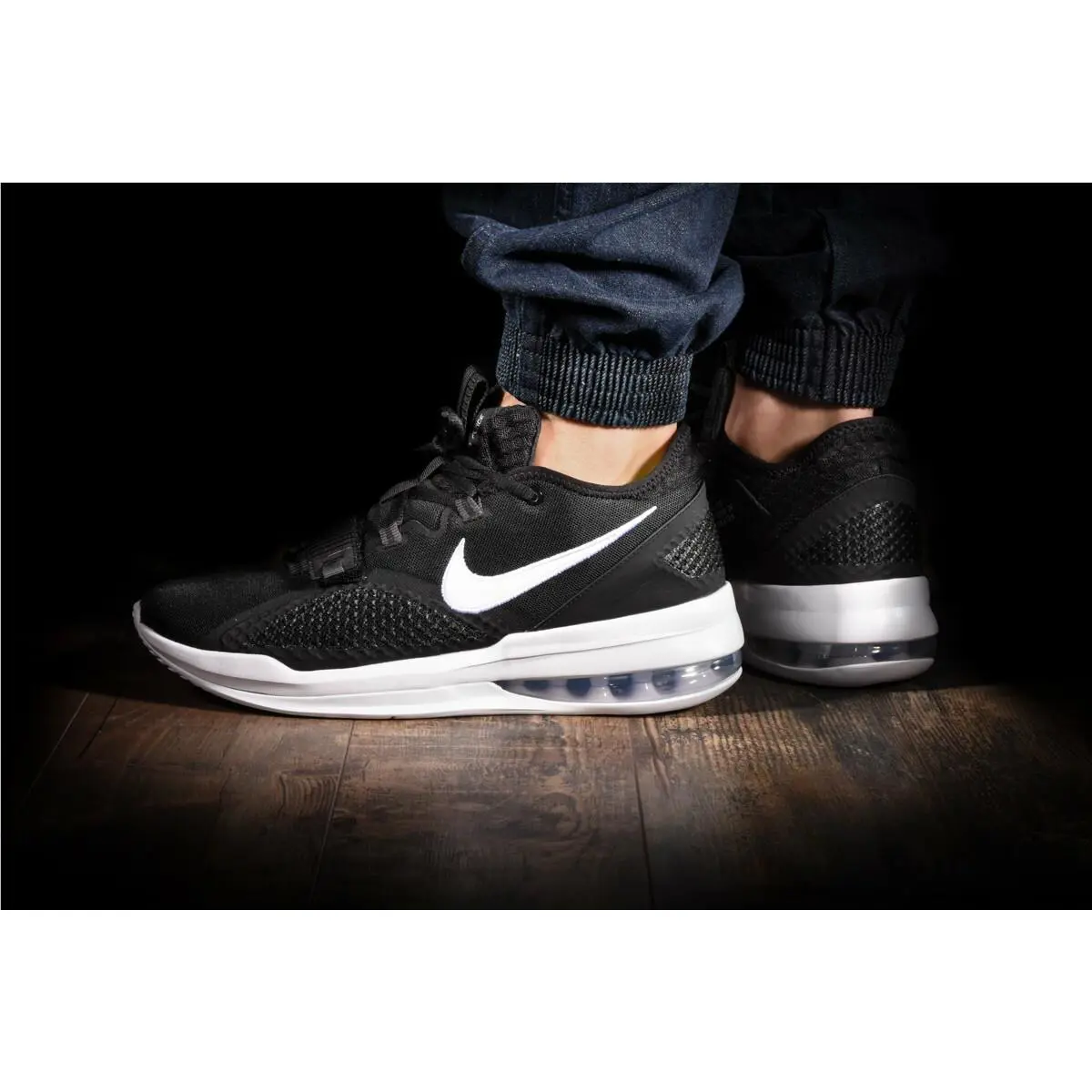 Nike shoes - Nike Air Force Max - Air Force Max - BV0651-001 - Black White 7