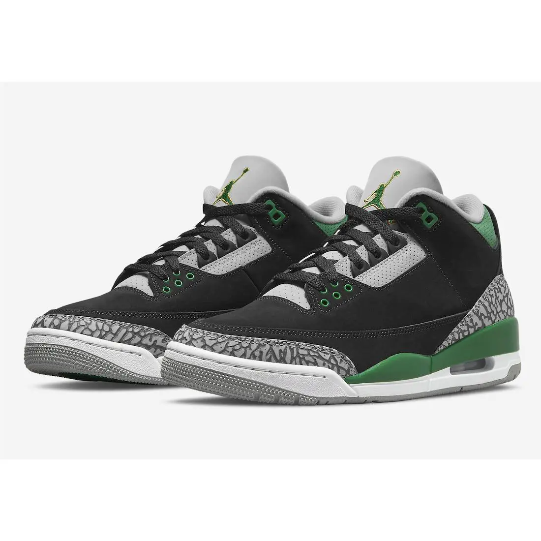 Nike shoes - Jordan Retro 3 - Retro - CT8532 030 - Black/Pine Green/Cement Grey/White 2