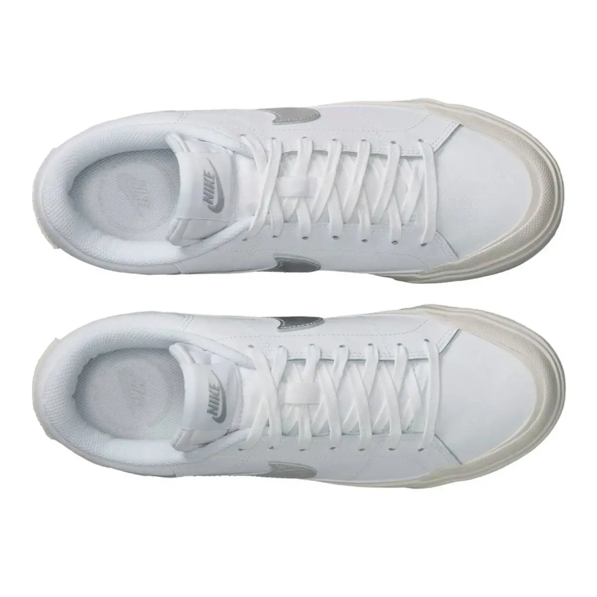 Nike shoes - White/Silver Metallic 3