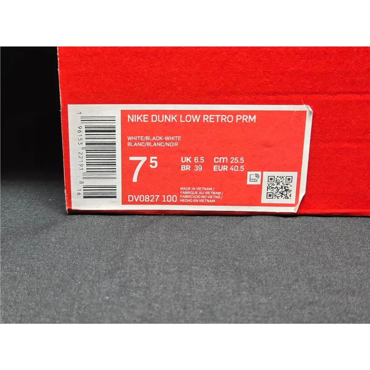Nike shoes - Nike Dunk - Dunk - DV0827-100 - White, Manufacturer: White/White/University Red/Black 9