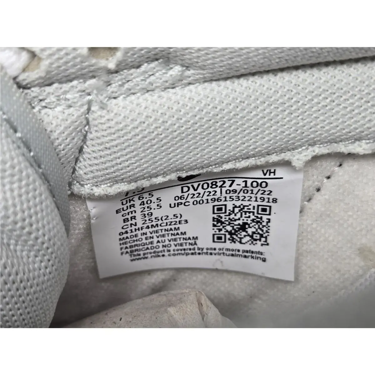 Nike shoes - Nike Dunk - Dunk - DV0827-100 - White, Manufacturer: White/White/University Red/Black 5