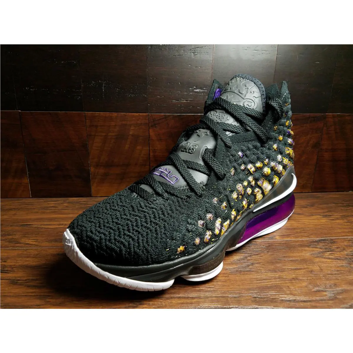 Nike shoes - Nike Lebron XVII - Lebron XVII - BQ3177-004 - Black / White / Eggplant / Amarillo 0