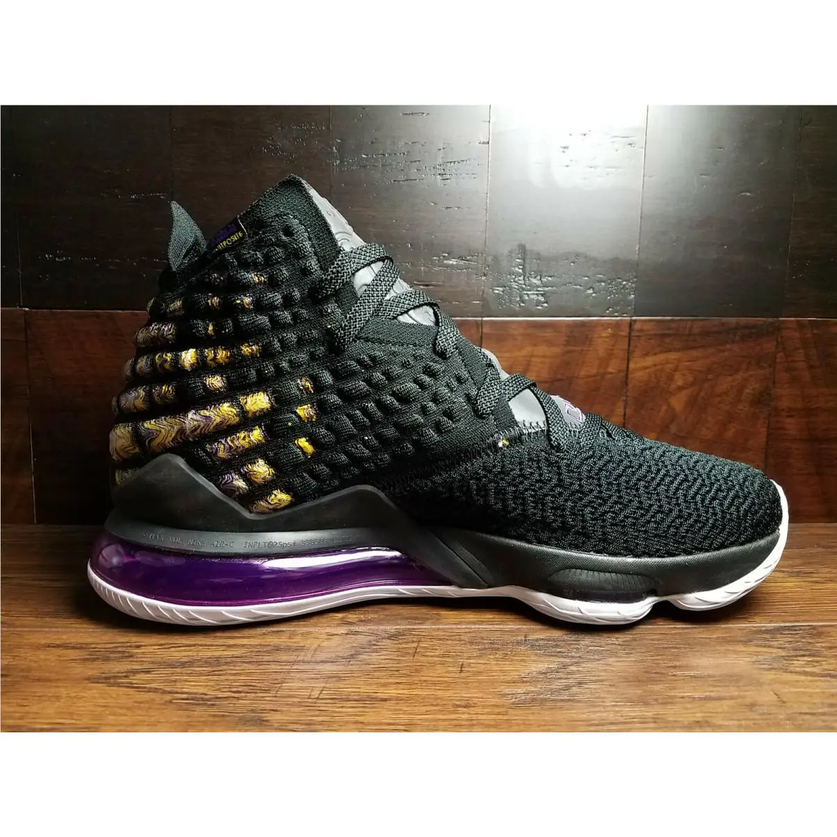 Nike shoes - Nike Lebron XVII - Lebron XVII - BQ3177-004 - Black / White / Eggplant / Amarillo 1