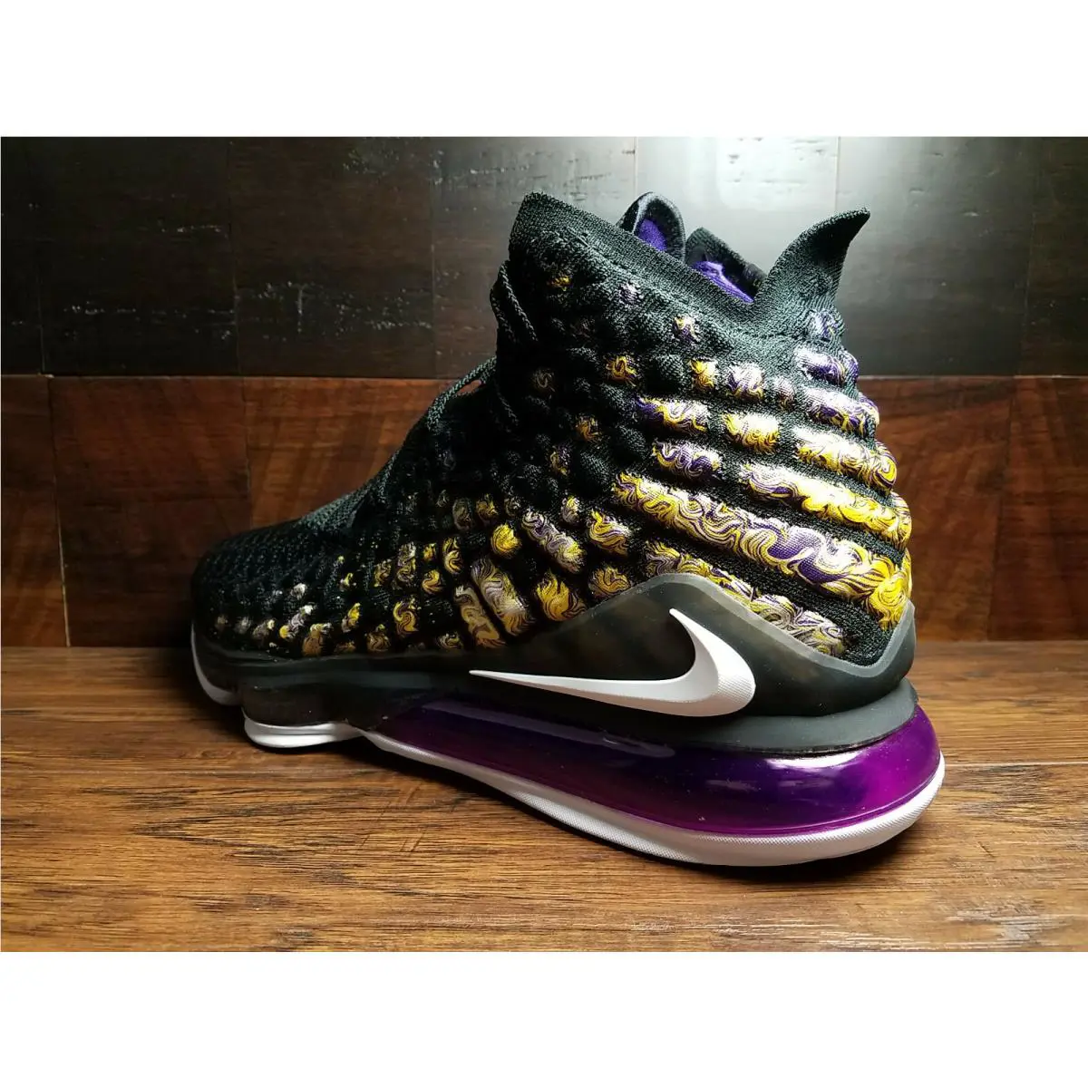 Nike shoes - Nike Lebron XVII - Lebron XVII - BQ3177-004 - Black / White / Eggplant / Amarillo 2