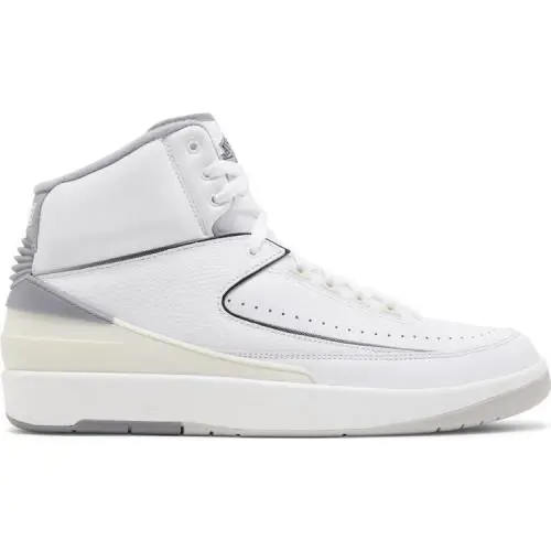 Nike shoes - Air Jordan Retro 2 - Air Retro - DR8884 100 - White/Cement Grey/Sail/Black 1