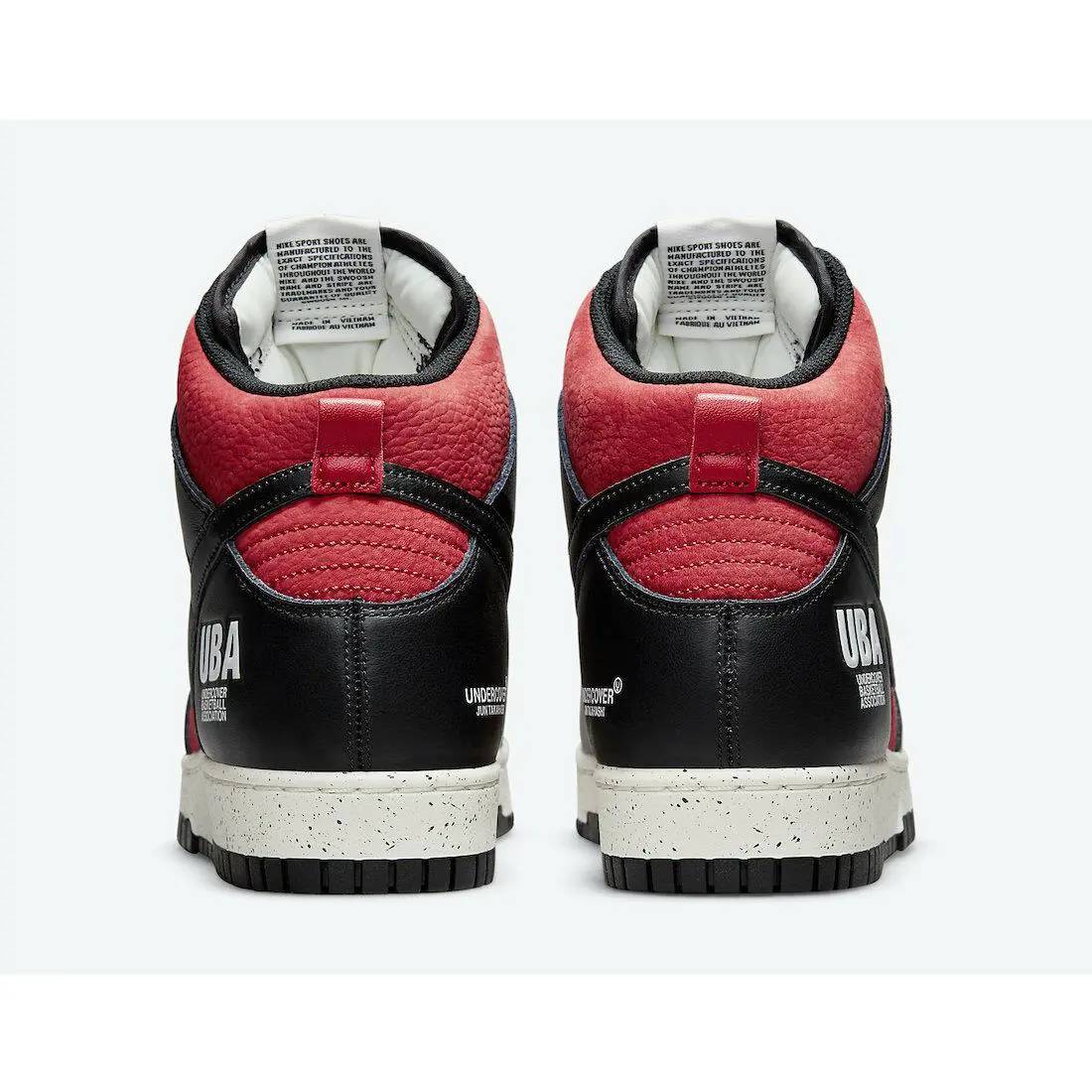 Nike shoes - Nike Men`s Dunk High x Undercover UBA - DD9401-600 - Gym Red 3