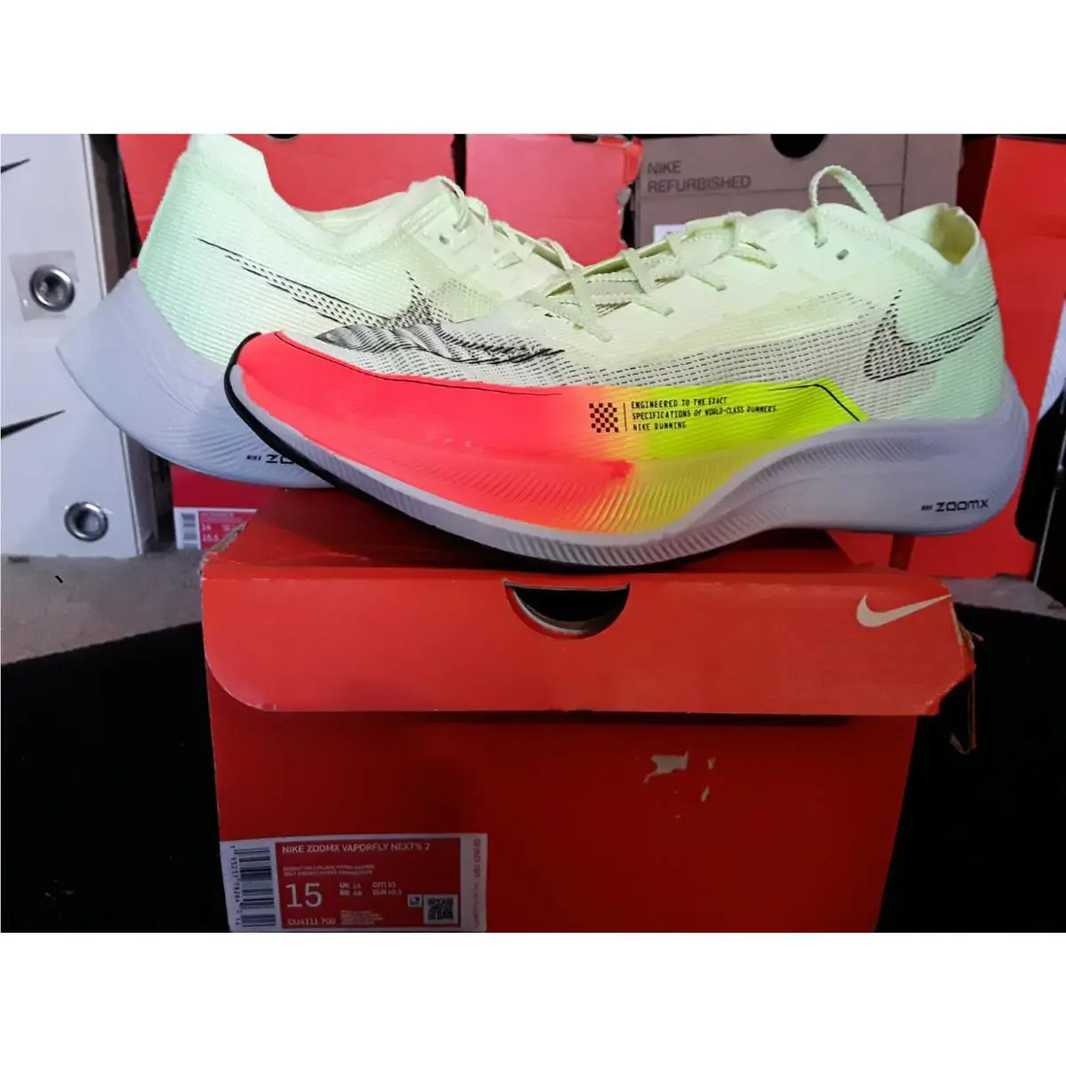 Nike shoes - Nike ZoomX Vaporfly Next - ZoomX Vaporfly Next - CU4111 700 - Multicolor 0