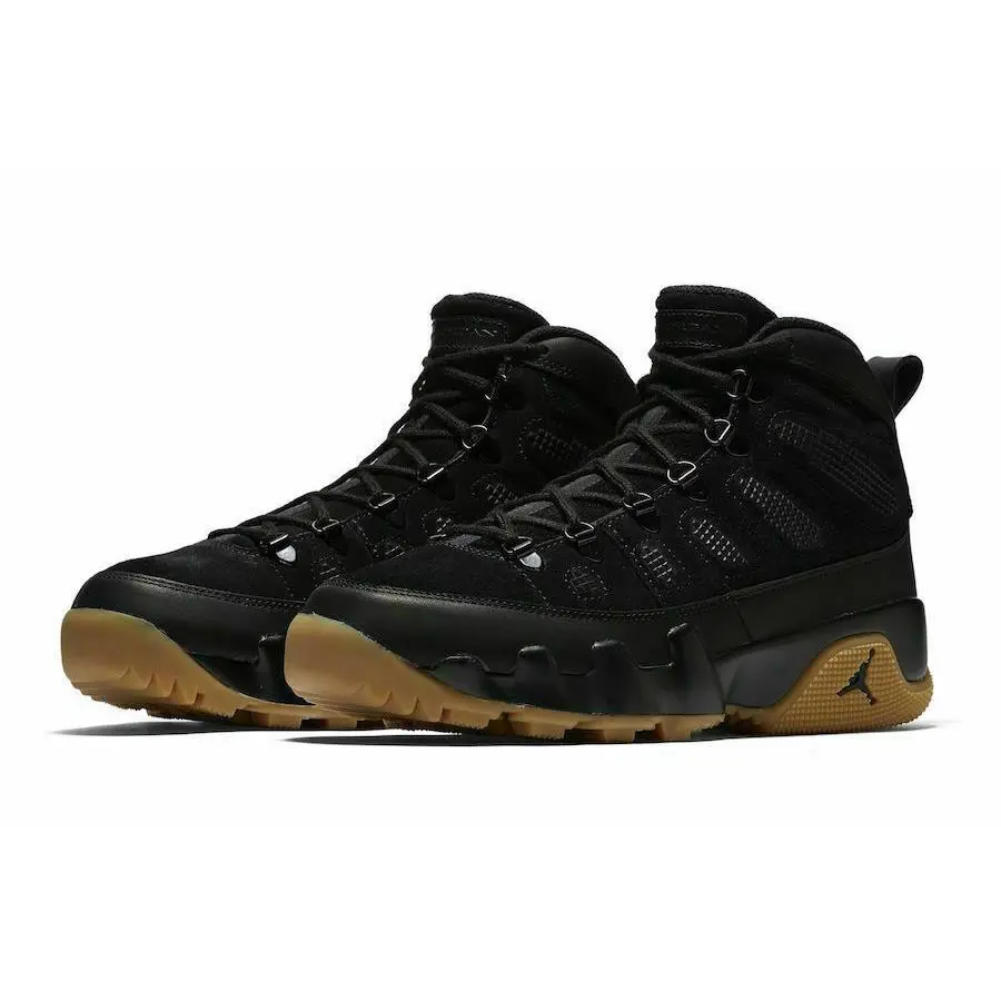 Nike Air Jordan 9 Retro Boot Nrg Black Gum Men`s Multi Size AR4491-025 - BLACK/BLACK-GUM LIGHT BROWN