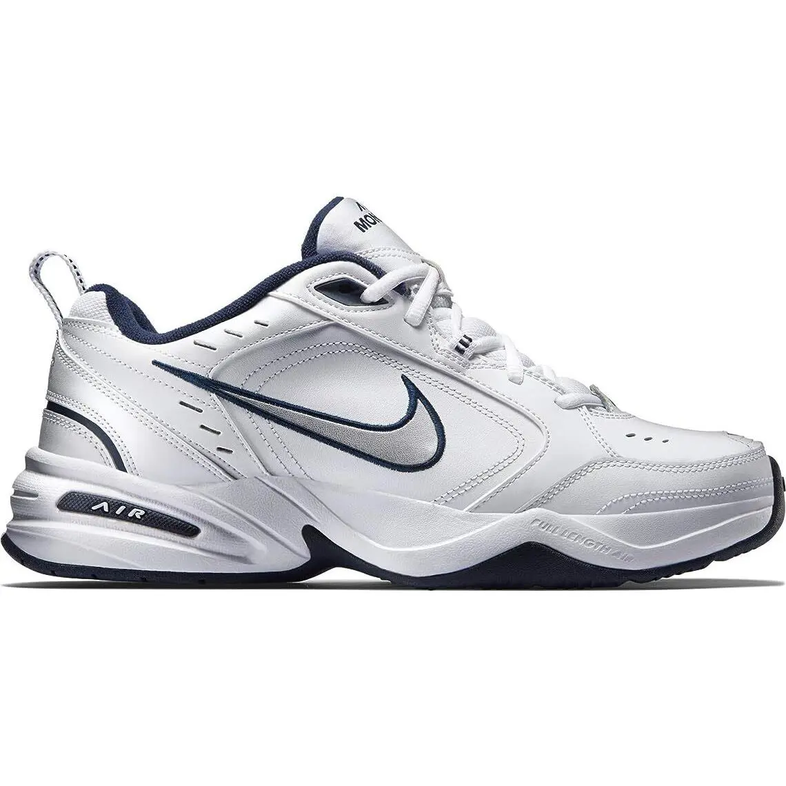 Nike shoes - Nike Air Monarch - Air Monarch - 415445-102 - WHITE METALIC SILVER 2