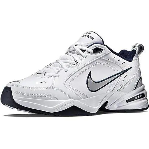 Nike shoes - Nike Air Monarch - Air Monarch - 415445-102 - WHITE METALIC SILVER 4