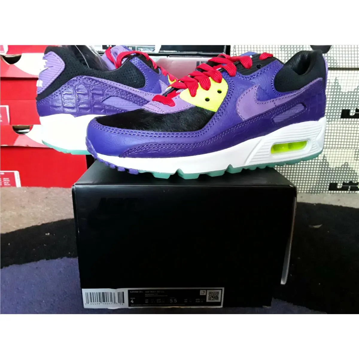 Nike Air Max 90 Premium QS Exotic Animal Pack Cheetah Violet Blend 95 CZ5588 001
