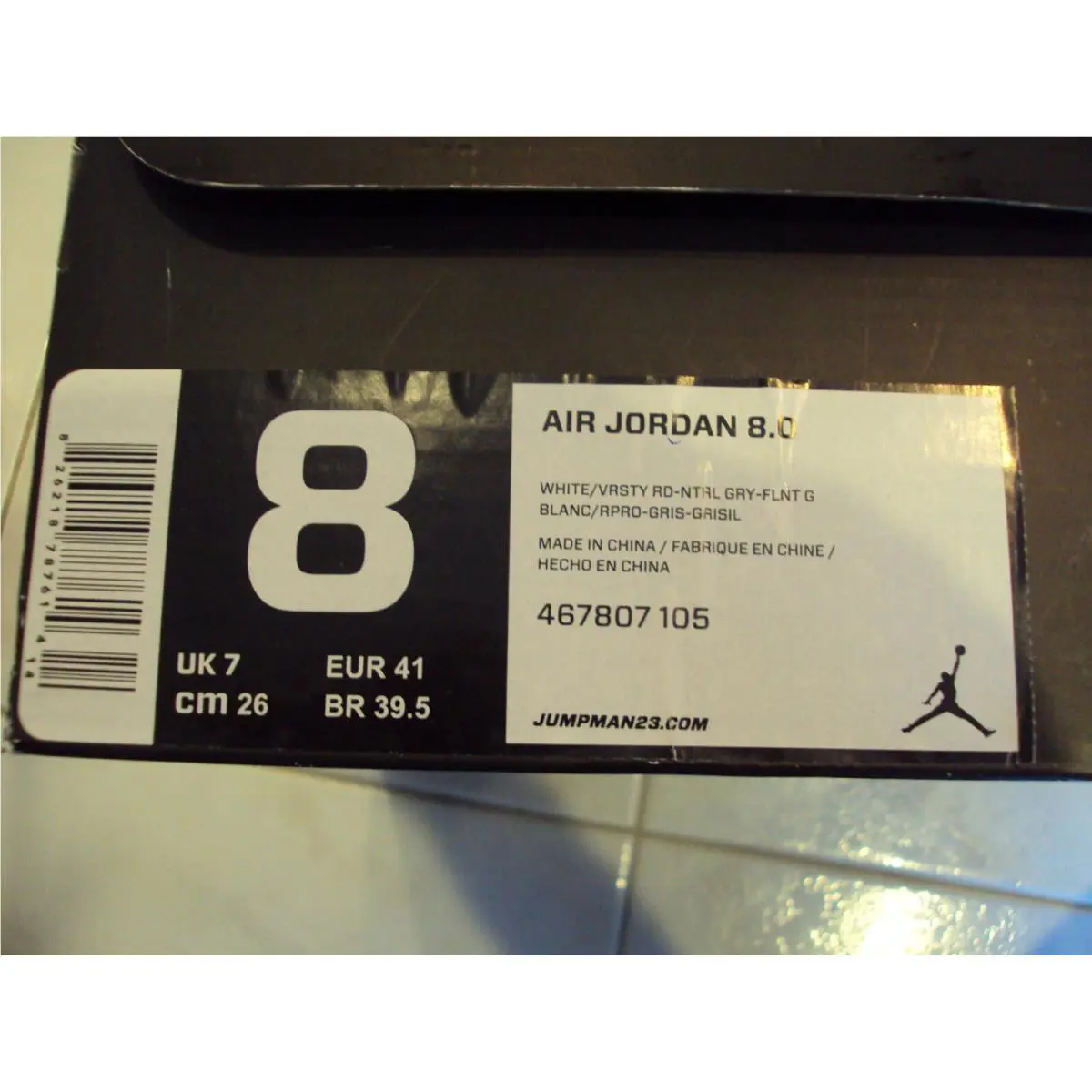 Nike shoes - Air Jordan 8 - Air - 467807-105 - Red/White 17