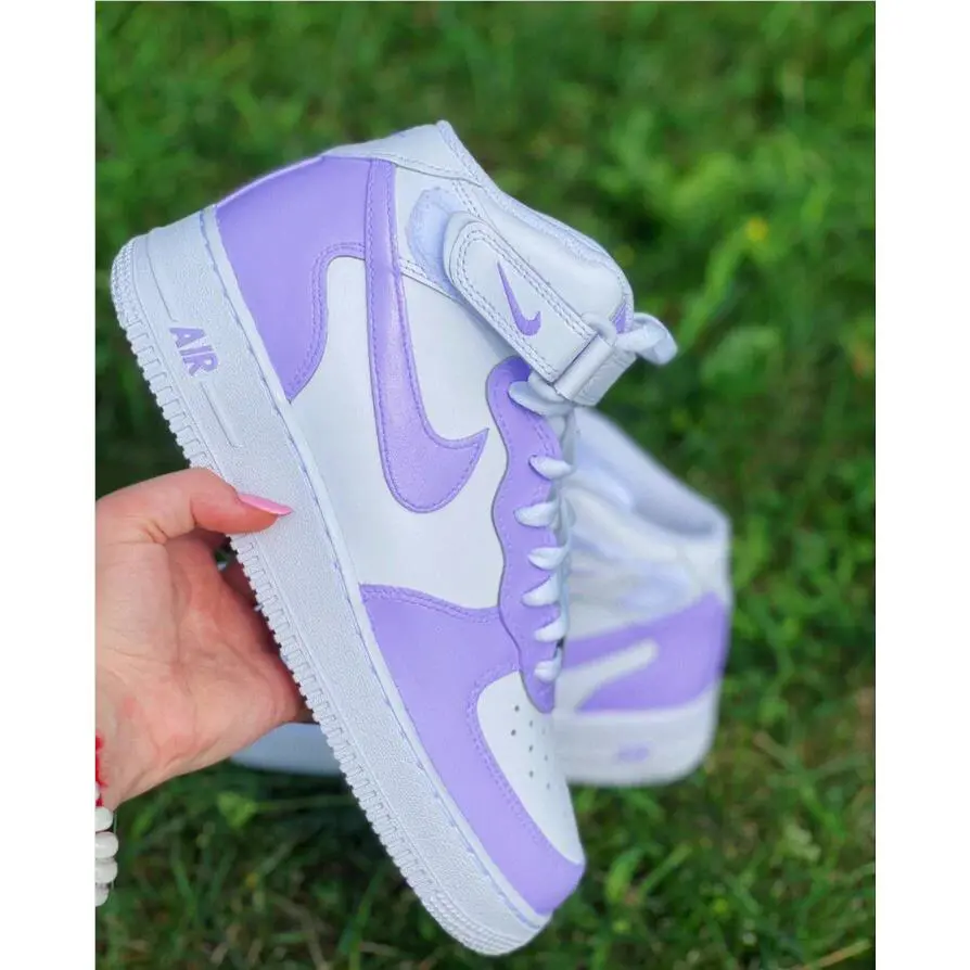Nike shoes - Nike Air Force 1 - Air Force - DD8959-100 - White, Two Tone: Lilac Purple 2