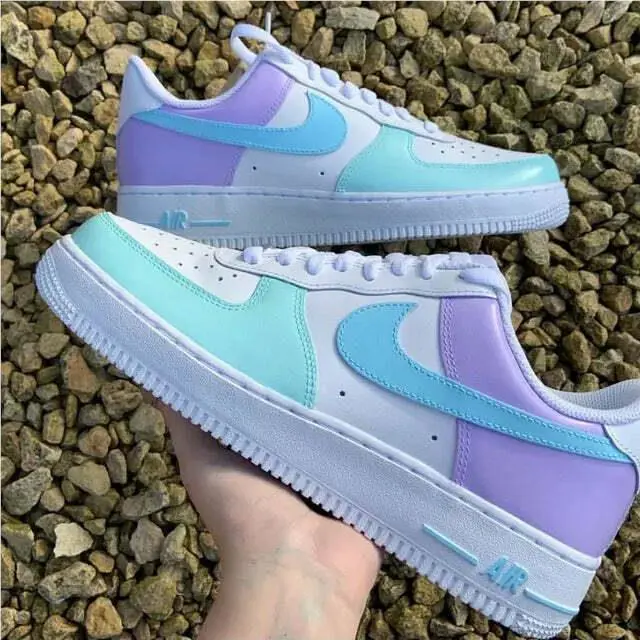 Nike shoes - Nike Air Force 1 - Air Force - CW2288-111 - Multicolor, Two Tone: Mermaid Pink Blue Purple 0