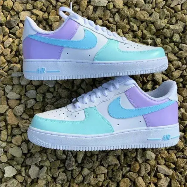 Nike shoes - Nike Air Force 1 - Air Force - CW2288-111 - Multicolor, Two Tone: Mermaid Pink Blue Purple 7