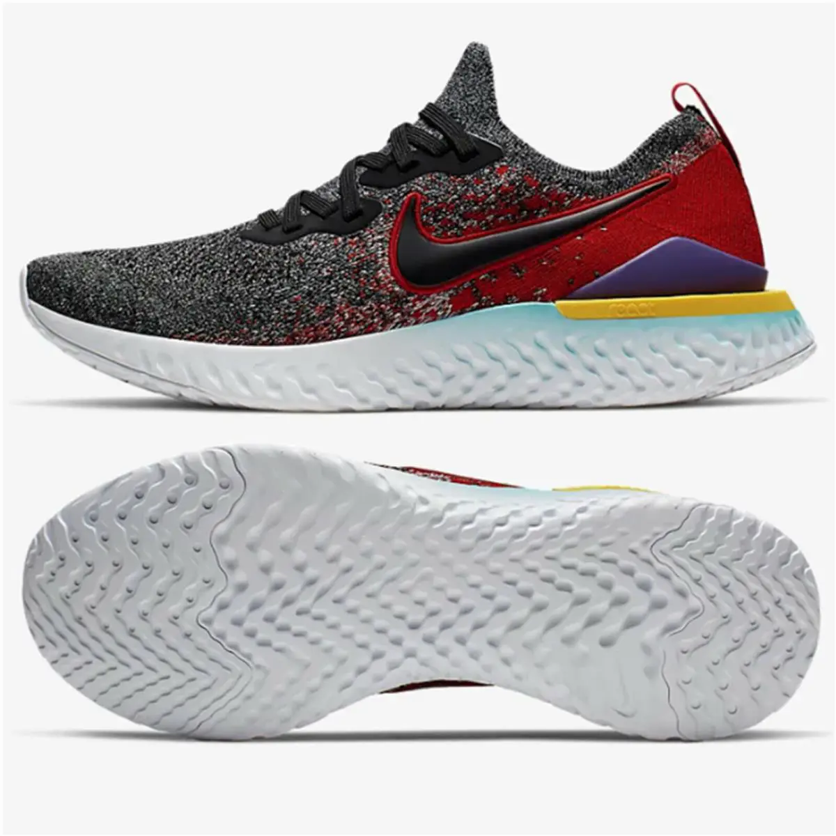 Nike shoes - Nike Epic React - Epic React - BLACK/BLACK-HYPER JADE 2