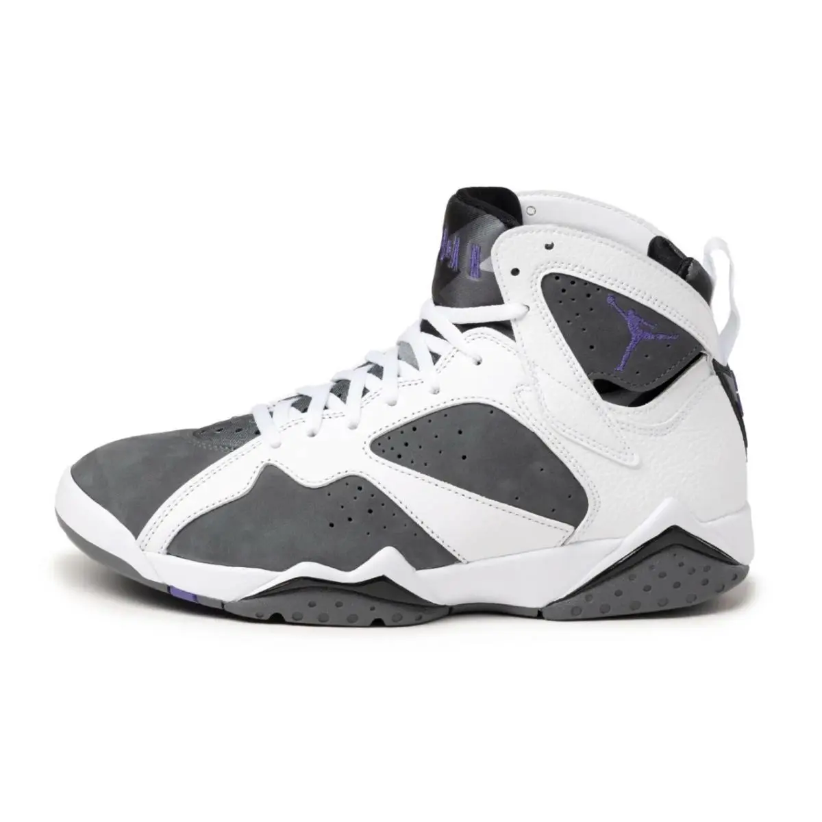 Nike Air Jordan Retro 7 Flint Grey Purple 2021 CU9307-100 Men Size 10 - Gray