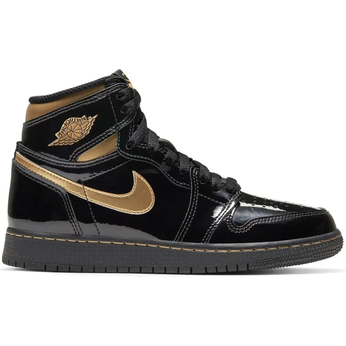 Nike shoes - Air Jordan 1 - Air - 575441 032 - Black/Metallic Gold 2