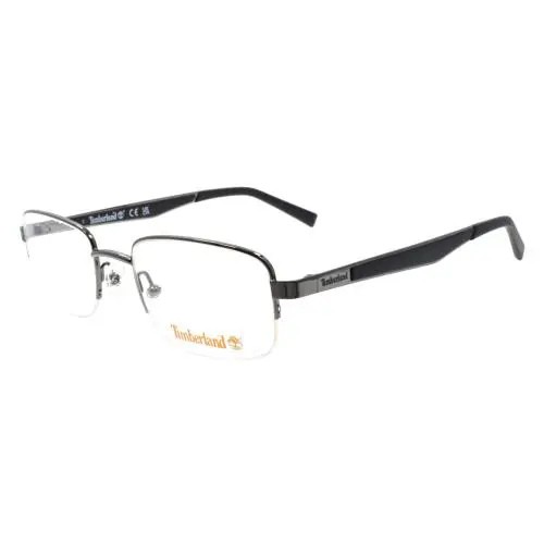 Timberland TB1787 008 Men`s Eyeglasses Frames Half-rim 50-20-145 Shiny Gunmetal