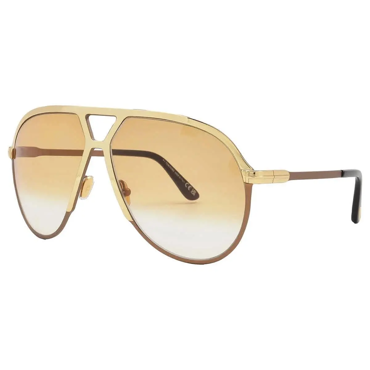 Tom Ford Xavier TF 1060 30F Shiny Gold/brown Lenses Sunglasses