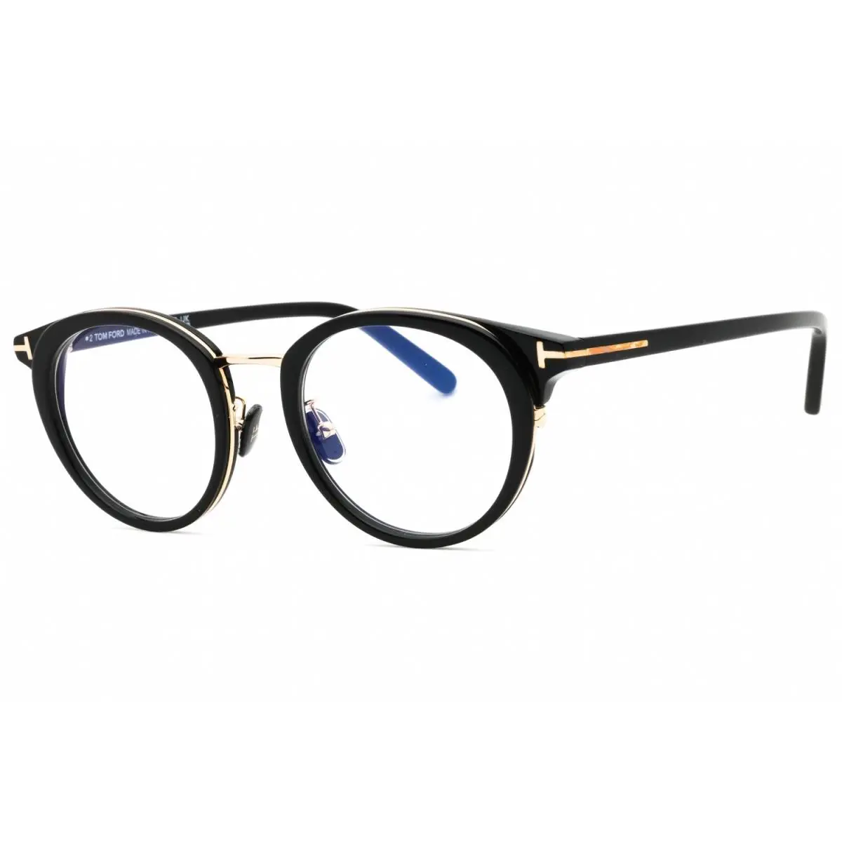 Tom Ford FT5784-D-B 001 Eyeglasses Shiny Black Clear Frame 48mm