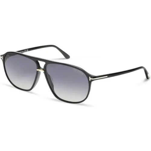 FT 1026 Sunglasses 01D Shiny Black by Tom Ford