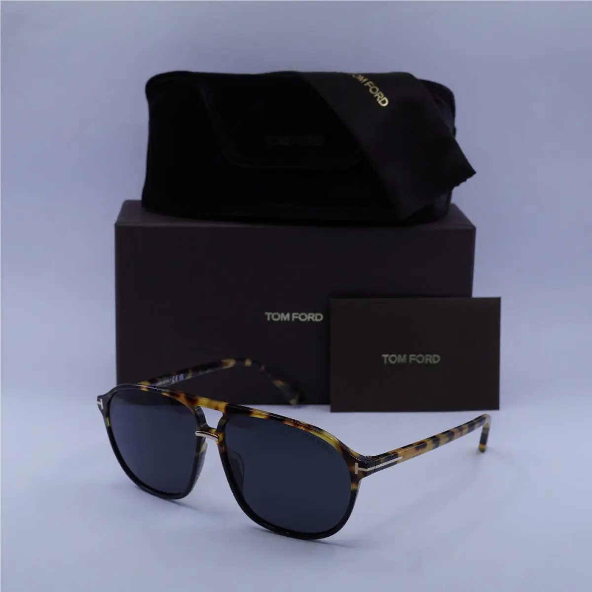 Tom Ford Bruce TF1026 05A Black Brown Aviator Classic 1026 Sunglasses FT1026
