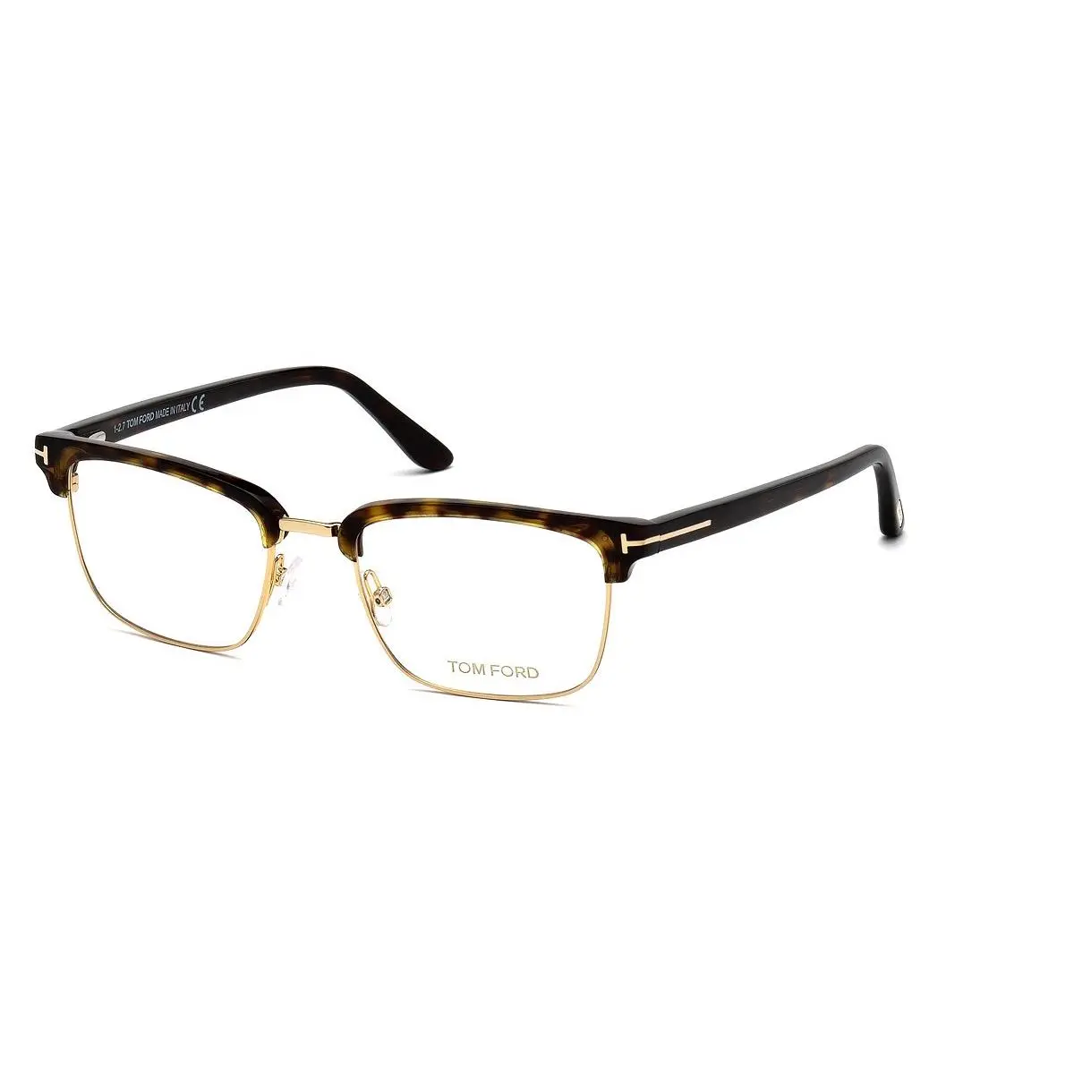 Tom Ford Men Eyeglasses FT5504 052 Dark Havana 54mm Geometric