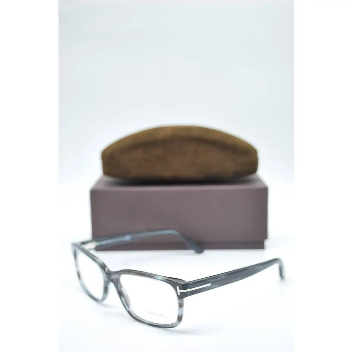 Tom Ford TF 5313 086 Gray Horn Eyeglasses Frames 55-17